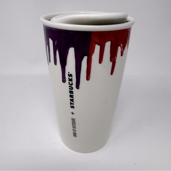 Band Of Outsiders Other - Starbucks Band of Outsiders RAINBOW DRIP Ceramic Travel Mug limited edition 12oz